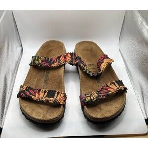 Birkenstock Papillio 2 Strap Arizona Sandal Flowers Size 41